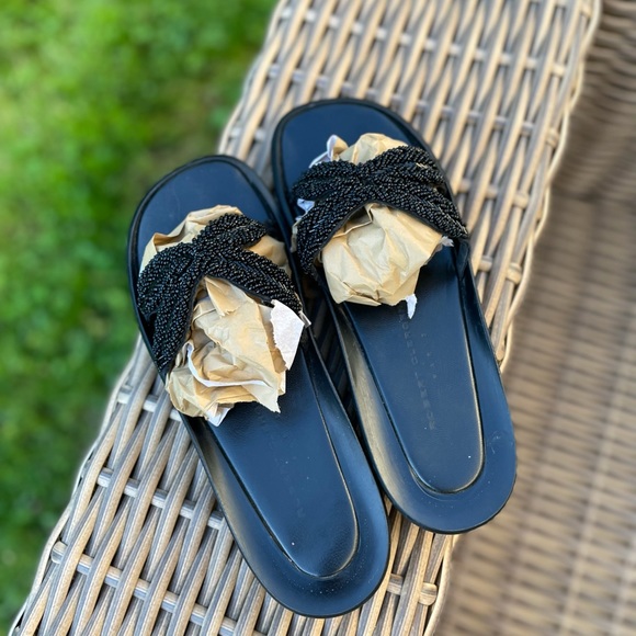 ROBERT CLERGERIE Beaded Slides - Picture 9 of 12